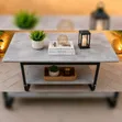 Imported Executive Marble Top Coffee Table - 2