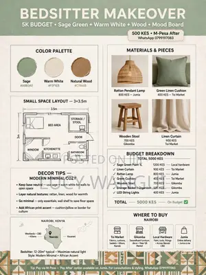 Zavoura Interiors: Usanifu wa Ndani wa Bajeti - Nairobi