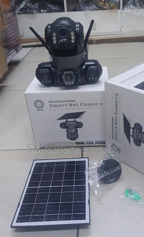 Waterproof Triple Lens 4G Solar CCTV Camera with Motion Tracking - 1