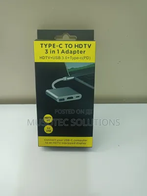 3-in-1 USB-C Hub: HDTV, USB 3.0, PD Charging
