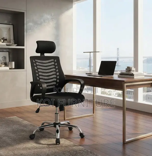 Office Chair with Adjustable Headrest - 1