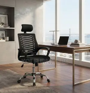 Office Chair with Adjustable Headrest