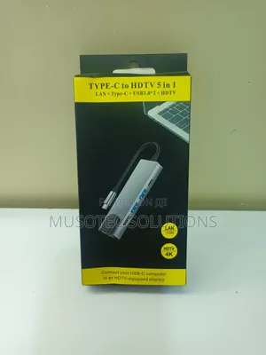 5-in-1 USB-C Hub (LAN, Type-C, 2x USB 3.0, HDMI)
