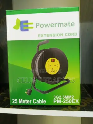 Reel ya Extension ya Power ya 25m 2.5mm²