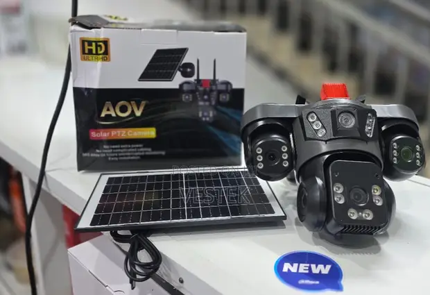 V380 Pro 4G Solar Security Camera Triple Lens PTZ - 1