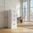 Four Drawer Stainless Steel Office Cabinet - 1