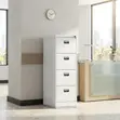 Four Drawer Stainless Steel Office Cabinet - 2