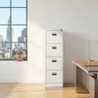 Four Drawer Stainless Steel Office Cabinet - 3