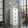 Four Drawer Stainless Steel Office Cabinet - 5