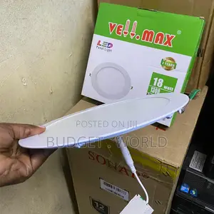 Mwanga wa Round LED Panel 18W - Baridi Nyeupe