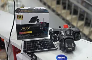 AOV HD Ultra Solar PTZ Camera V380 4G Triple Lens