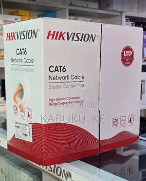 Hikvision Cat 6 Cable Safi ya Copper ya Ndani 305m Mpya