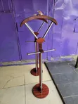 Msimamo wa Valet wa Mbao wa Kifahari / Hanger ya Nguo - 2