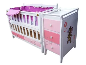 BUILT Colourful Baby Cot with Drawers