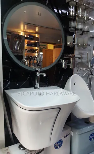 Vanity Basin With Led Mirror