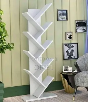 Office Bookshelf : 8-Tier Wooden Bookshelf