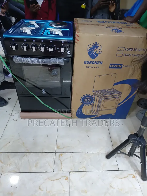 Euroken 55x55 Cooker ya Kusimama na Oven ya Umeme - 1