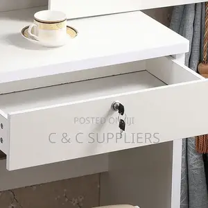 White Simple Dressing Table