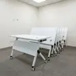 Modern Folding White Gaming Desk - 1.2m - 3