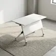 Modern Folding White Gaming Desk - 1.2m - 4