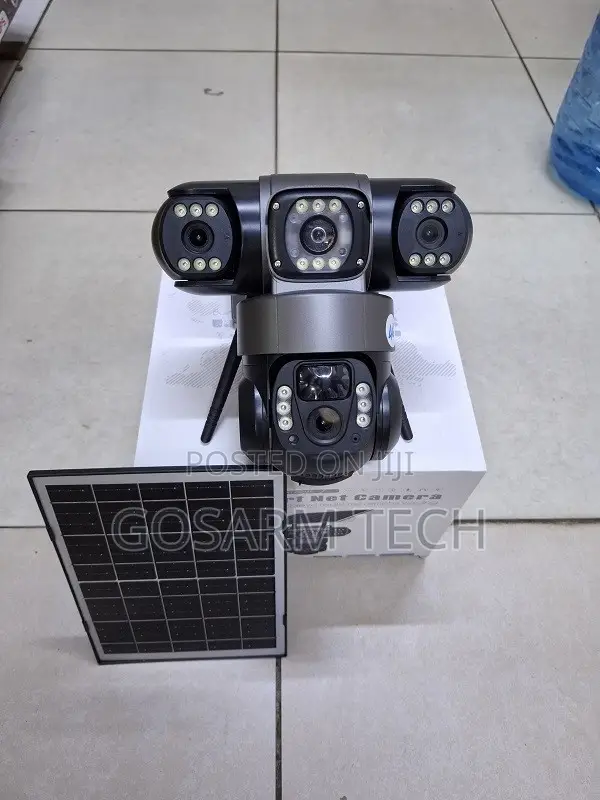 Smart VTS28 Triple Lens 4G Solar CCTV Camera with Two-Way Audio - 1