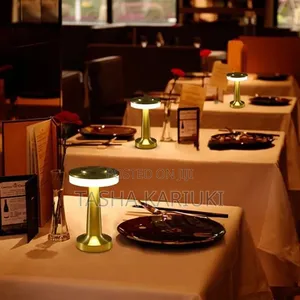 Dumbbell LED Table Lamp - USB Rechargeable & Touch Control