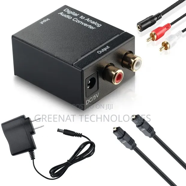 Digital to Analog Audio Converter (Optical/Coax to RCA) - 1