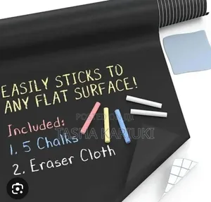 Adhesive Blackboard Sticker 90×200cm – With 5 Chalks