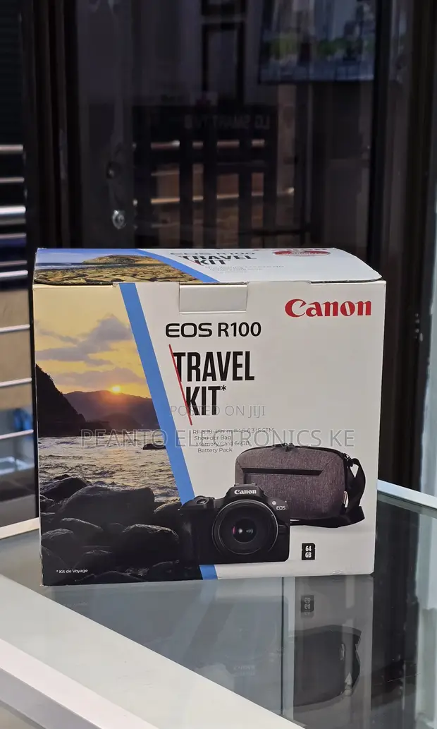 Canon EOS R100 Travel Kit with RF-S 18-45mm Lens - 1