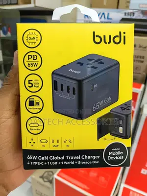 Budi 65W GaN Global Travel Charger (AC355B65)