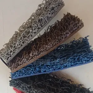 Red & Grey PVC Spaghetti Carpet