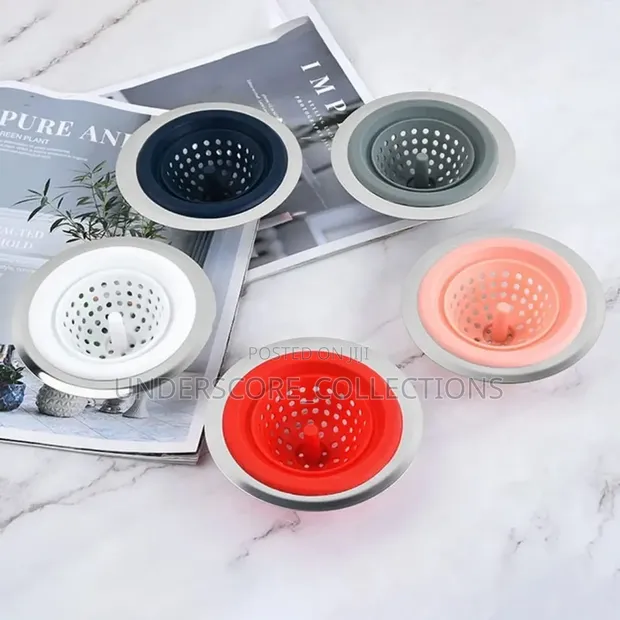 Kifuniko cha Sink cha Silicone na Kichujio cha Nywele - 1