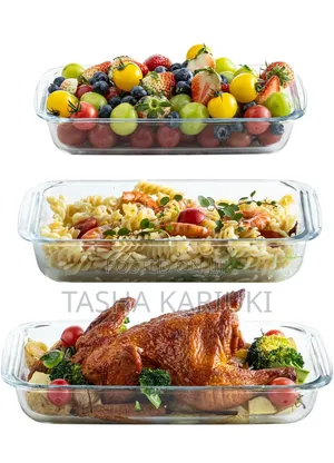 Borosilicate 3pcs Glass Oven Baking Trays*
Cej