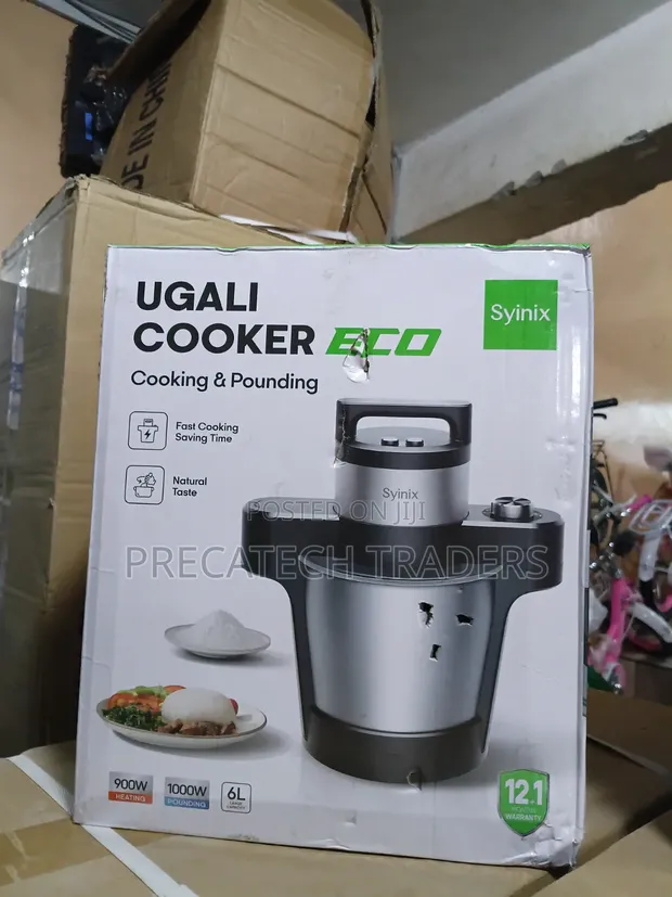 Syinix Eco Ugali Cooker 6L - Cooking & Pounding - 1