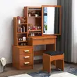Wooden Dressing Table with Mirror - 3