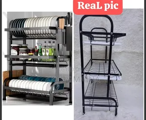 3-Tier High Quality Carbon Steel Dish Rack
