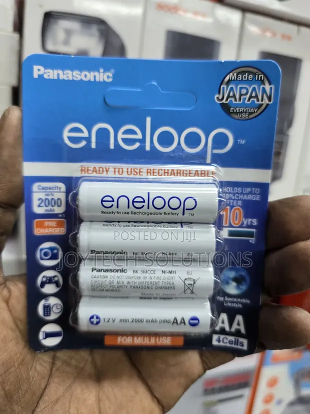Panasonic Eneloop AA Rechargeable Batteries 2000mAh (4pcs) - 1