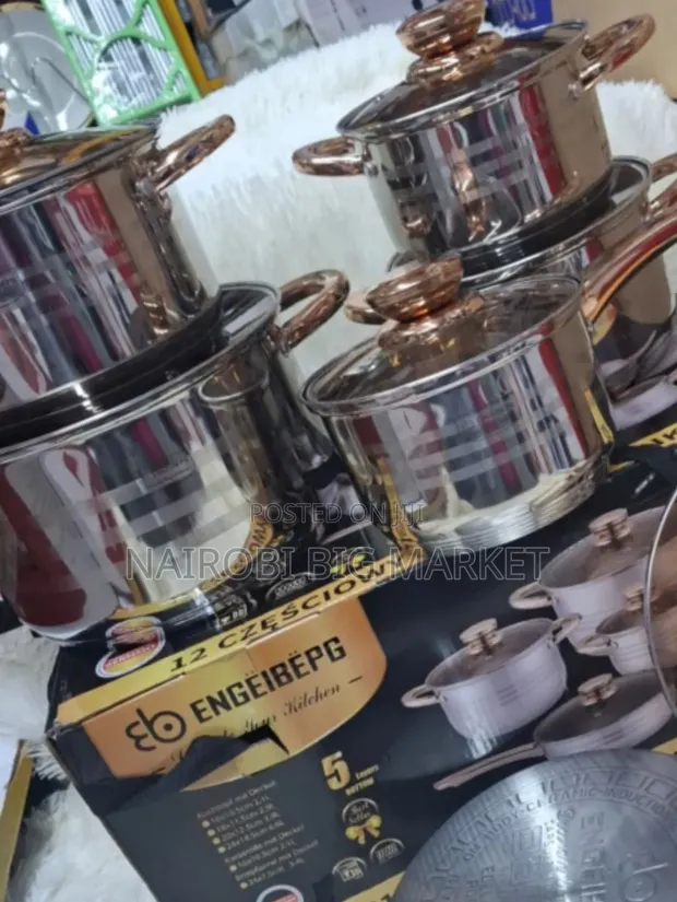 Engelberg 12-Piece Stainless Steel Cookware Set - 1
