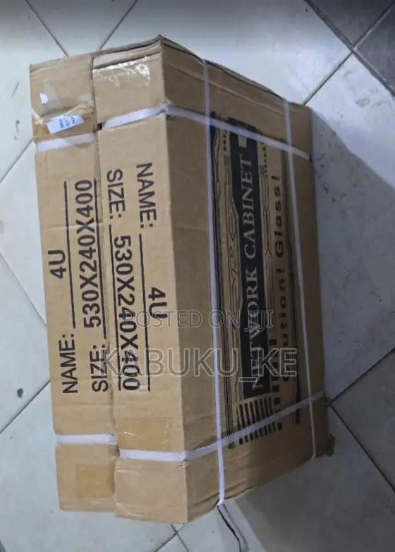 4U Network Cabinet 530x400x240 Wall Mount Rack with PDU + Fan - 1
