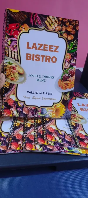 Menu Printing Services
