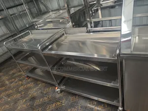Durable Stainless Steel Food Trolley / Hospital Trolley