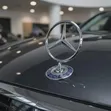 Mercedes-Benz Hood Star Badge with Chrome 3-Pointer Star - 1