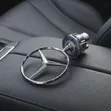 Mercedes-Benz Hood Star Badge with Chrome 3-Pointer Star - 2