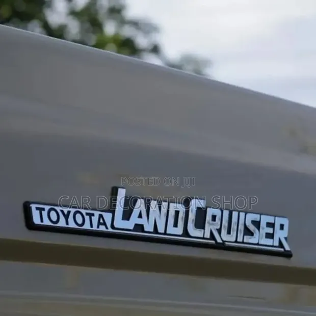Toyota Land Cruiser Silver/Black Fender Badge - 1