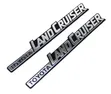 Toyota Land Cruiser Silver/Black Fender Badge - 3