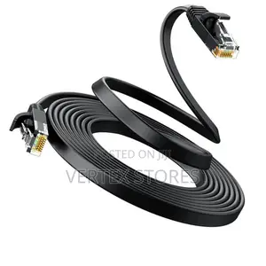 UGREEN NW102 Cat 6 U/UTP Flat LAN Cable 10m Nyeusi