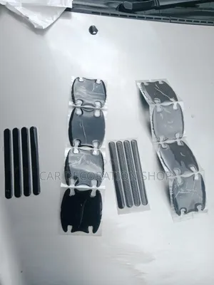Universal Door Handle Scratch Protector Stickers (Black/Carbon Black)