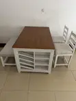 Wood-Mode Dining Set with Wine Rack - 1