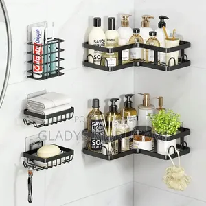 5-Piece Shower Caddy Shelf Set - Bathroom Organizer