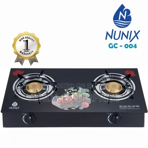 Nunix Glass Table Top Cooker - 2 Burner